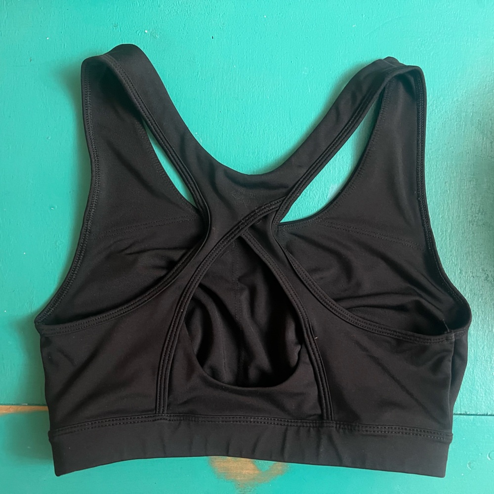 Black womens sports bra size small - Picture 3 of 3